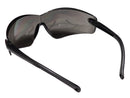 Type 6 - Safety Glasses - Frameless with Black Temples and Grey Tinted Lenses