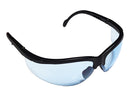 Type 8 - Safety Glasses - Black Half Frame with Blue Lenses