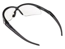 Type 14 - Safety Glasses - Black Half Frame with Clear Lenses
