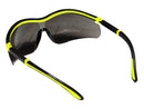 Type 13 - Safety Glasses - Hi Vis Half Frame with Grey Tinted Lenses