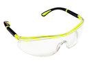 Type 13 - Safety Glasses - Hi Vis Half Frame with Clear Anti Fog Lenses