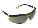 Type 13 - Safety Glasses - Hi Vis Half Frame with Grey Tinted Lenses