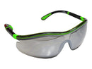Type 13 - Safety Glasses - Hi Vis Half Frame with Silver Mirror Lenses