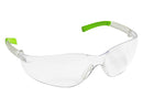 Type 5 - Safety Glasses - Frameless with Hi Vis Temples and Clear Anti Fog Lenses