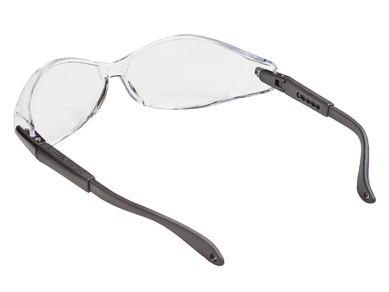 Type 10 - Safety Glasses - Frameless with Black Temples and Clear Lenses