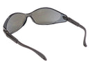 Type 10 - Safety Glasses - Frameless with Black Temples and Silver Mirror Lenses