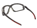 Type 16 - Safety Glasses - Black Full Frame with Foam Lined Gasket and Clear Lenses