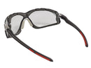 Type 16 - Safety Glasses - Black Full Frame with Foam Lined Gasket and Indoor Outdoor Lenses