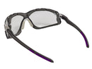 Type 16 - Safety Glasses - Black Full Frame with Foam Lined Gasket and Indoor Outdoor Lenses