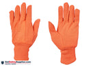 Cotton - Green / Orange / Yellow Jersey Gloves