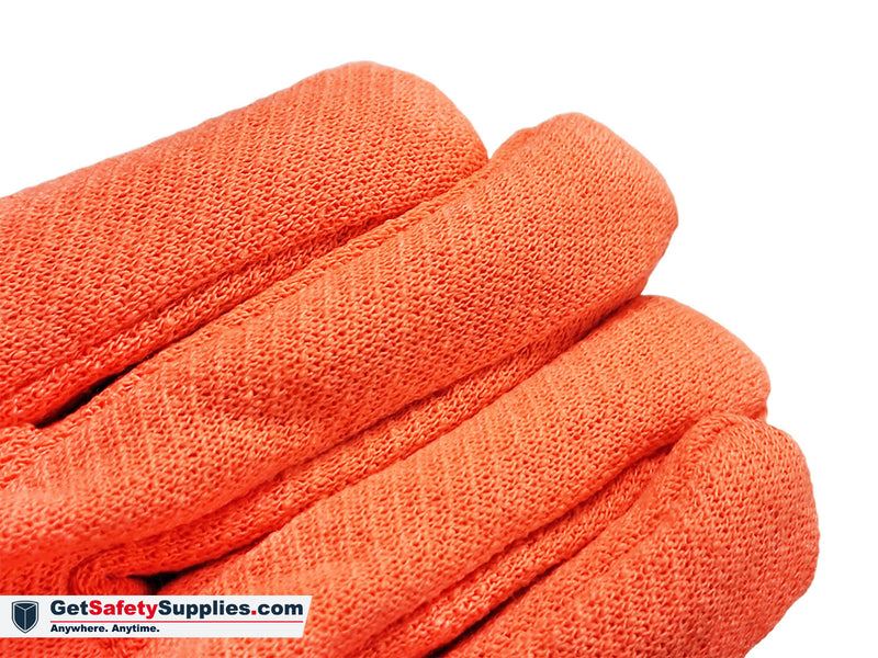 Cotton - Green / Orange / Yellow Jersey Gloves