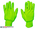 Cotton - Green / Orange / Yellow Jersey Gloves