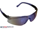 Type 04 - Safety Glasses - Frameless with Blue Mirror Lenses
