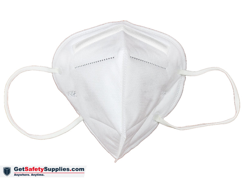 Face Masks - White KN95 Flat Fold Mask