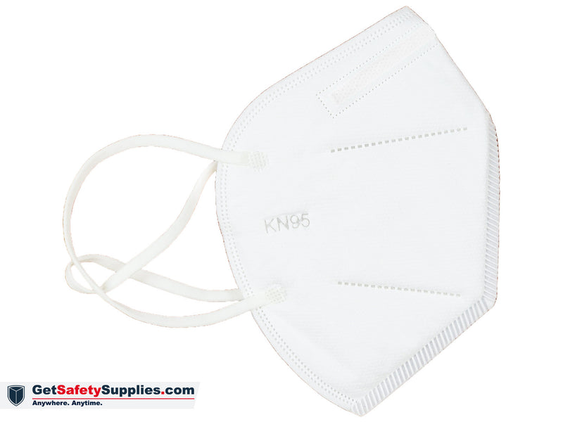Face Masks - White KN95 Flat Fold Mask