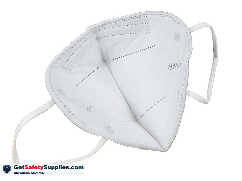 Face Masks - White KN95 Flat Fold Mask