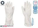 Latex Disposable Gloves - 18 Mil Thick with 12" Length Cuff Natural Canner Gloves
