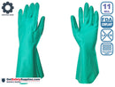 Nitrile Disposable Gloves - 11 Mils with 13" Length Cuff Unlined Gloves
