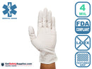 Nitrile Disposable Gloves - 4 Mil Thick Powder Free Medical Grade Gloves
