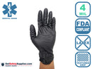 Nitrile Disposable Gloves - 4 Mil Thick Powder Free Medical Grade Gloves