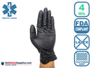 Nitrile Disposable Gloves - 4 Mil Thick Powder Free Medical Grade Gloves - SkinTx