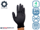 Nitrile Disposable Gloves - 4 Mil Thick Powder Free Gloves