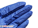 Nitrile Disposable Gloves - 6 Mil Thick with 12" Length Cuff Blue Powder Free Gloves