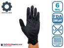 Nitrile Disposable Gloves - 6 Mil Thick Diamond Textured Powder Free Gloves