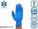 Nitrile Disposable Gloves - 8 Mil Thick Blue Powder Free Medical Grade Gloves
