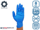 Nitrile Disposable Gloves - 8 Mil Thick Blue Powder Free Gloves