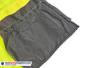 Safety Vest - Class II Solid Front and Mesh Back Vest - Hi Vis Yellow and Black